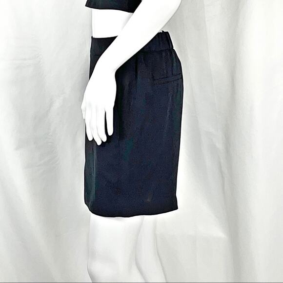 Halogen Black Soft Pull On Shorts SzM NWT Flat Tab Elastic Waistband Pockets - Picture 10 of 16